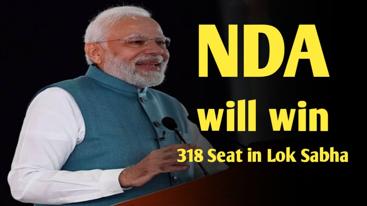 Survey shows clear majority for Modi, NDA can get 318 seats