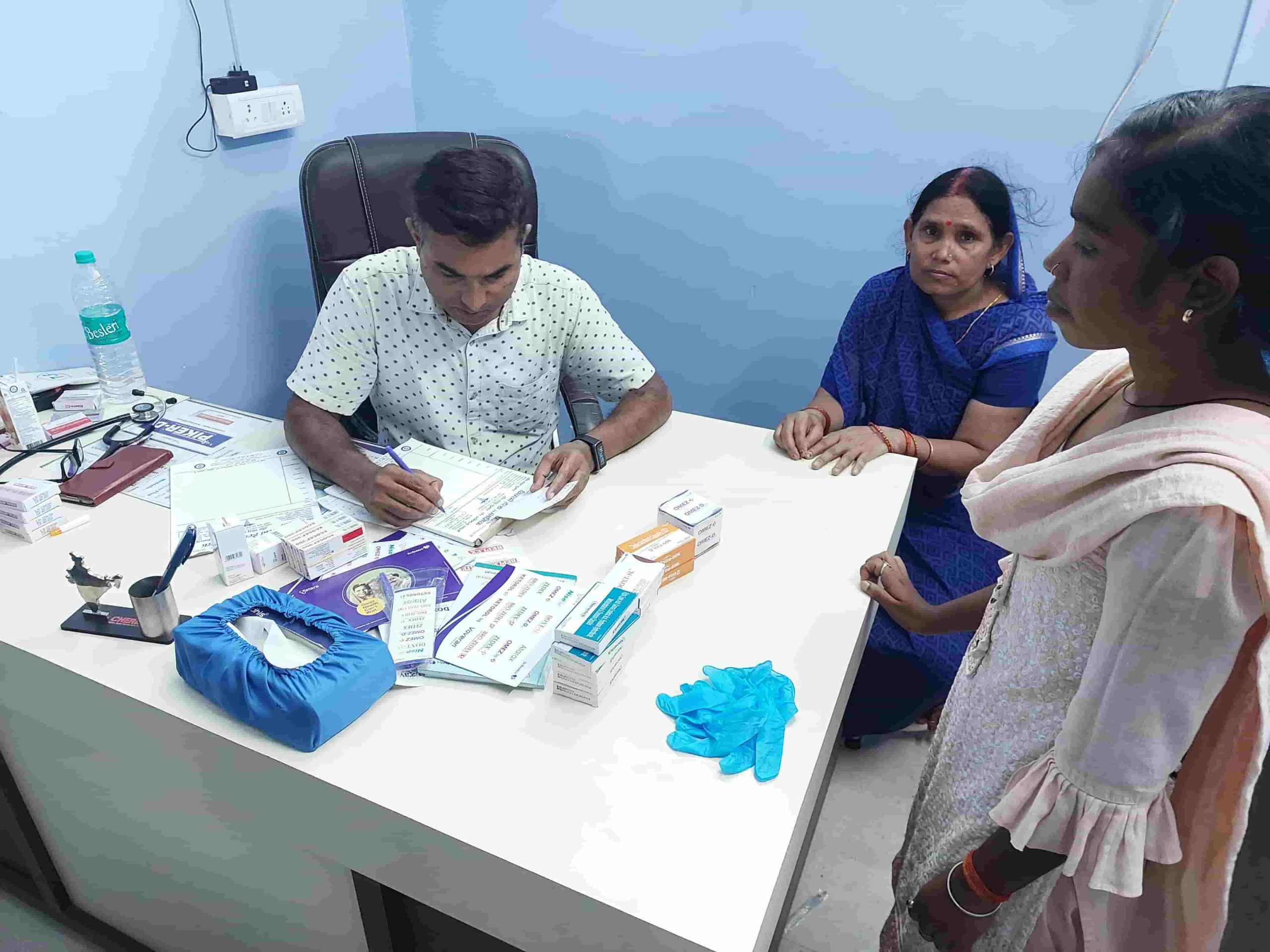 Successful organization of free health camp at Vicky Health Clinic